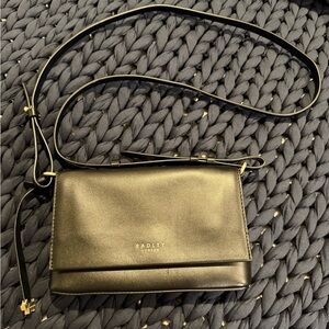 Radley London Lexington Small Flap over Black Leather Wallet Purse